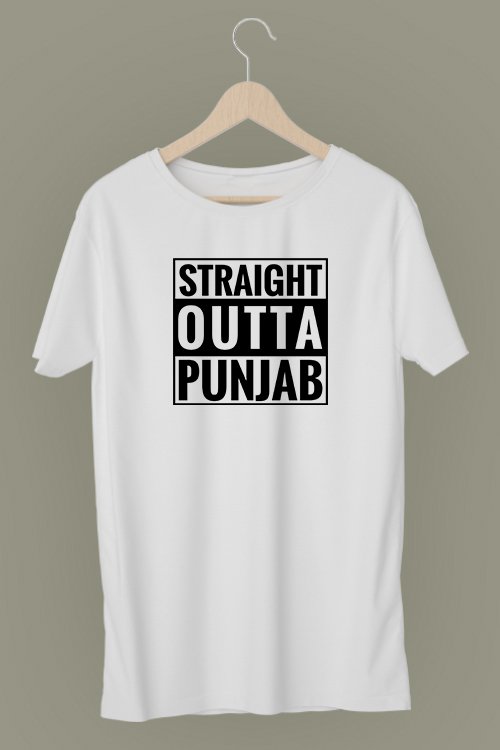 Straight-outta-punjab-t-shirt-white