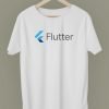 Flutter Tshirts White| Coding Tshirts - MerchShop.in
