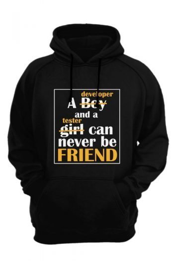 A-developer-and-tester-can-never-be-friend-black-hoodie