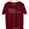 roses-are-red-violets-are-blue-unexpected-on-line-32-Programmer-coder-developer-geek-coding-funny-t-shirts-maroon