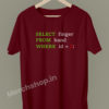 SQL-query-humor-select-finger-from-hand-where-id-3-coding-developer-programmer-geek-tshirts