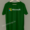 microsoft-unisex-half-sleeve-t-shirt-green
